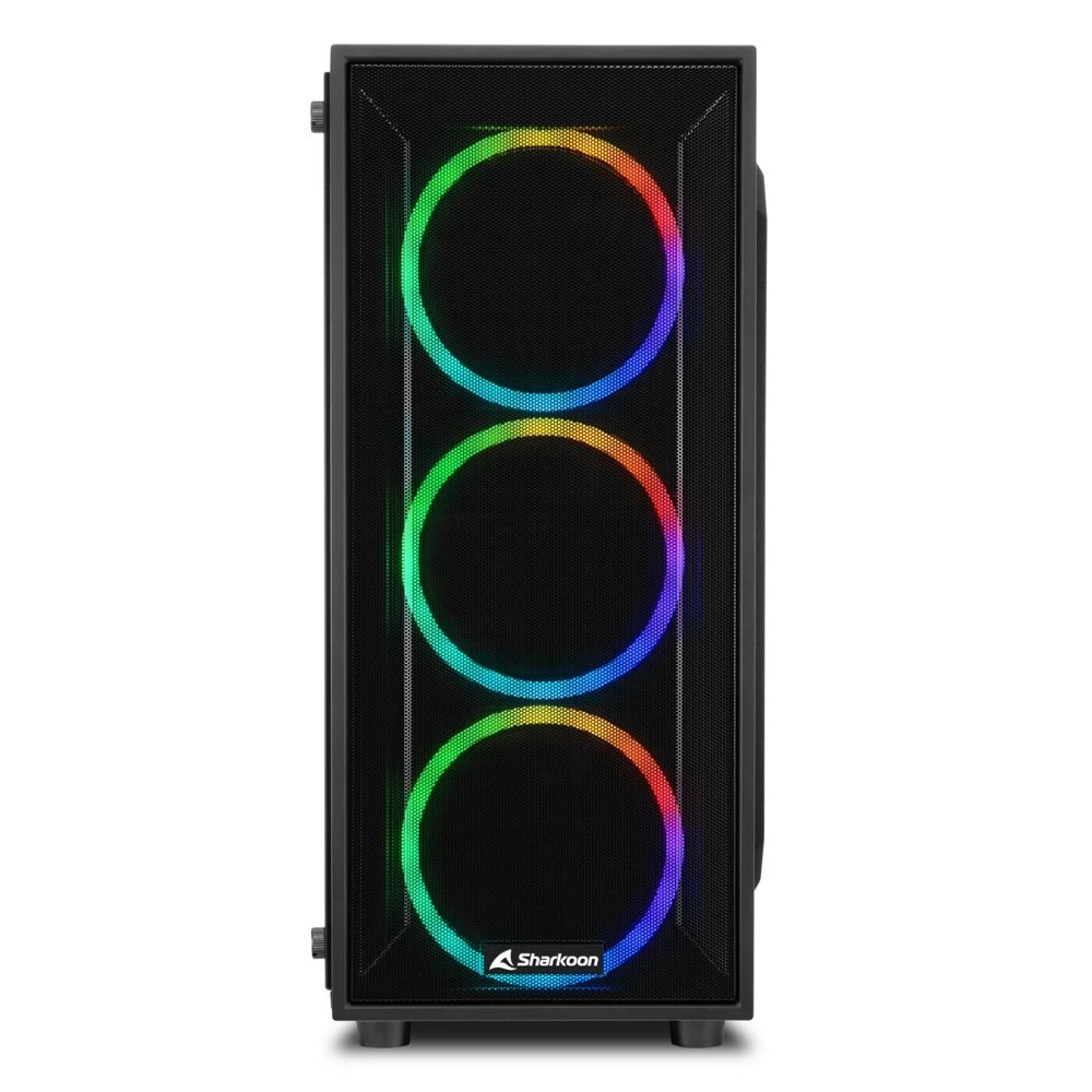 Sharkoon TG4M RGB | Midi Tower Case | Zwart - Afbeelding 2