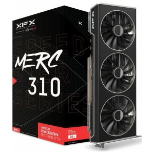 XFX Speedster MERC 310 RX 7900 XTX Black Edition | 24GB GDDR6 VRAM | 4K Gaming | Videokaart | GPU | AMD