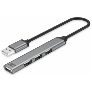 ACT AC6225 | USB 2.0 Interface Hub | 480 Mbit/s | Grijs