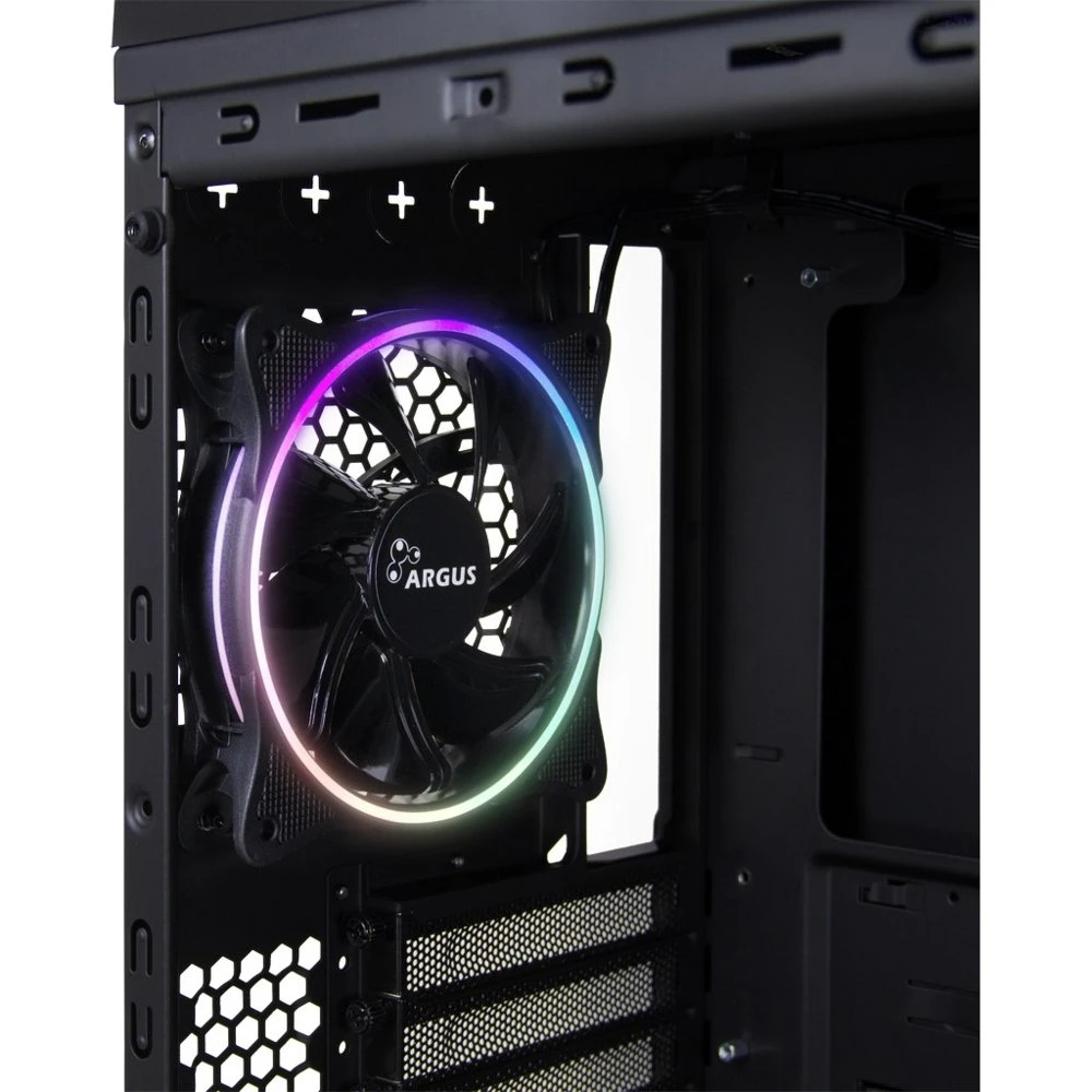 Inter-Tech X-908 Infini2 | Infinity Mirror | Tower Case | USB-C | Zwart - Afbeelding 13