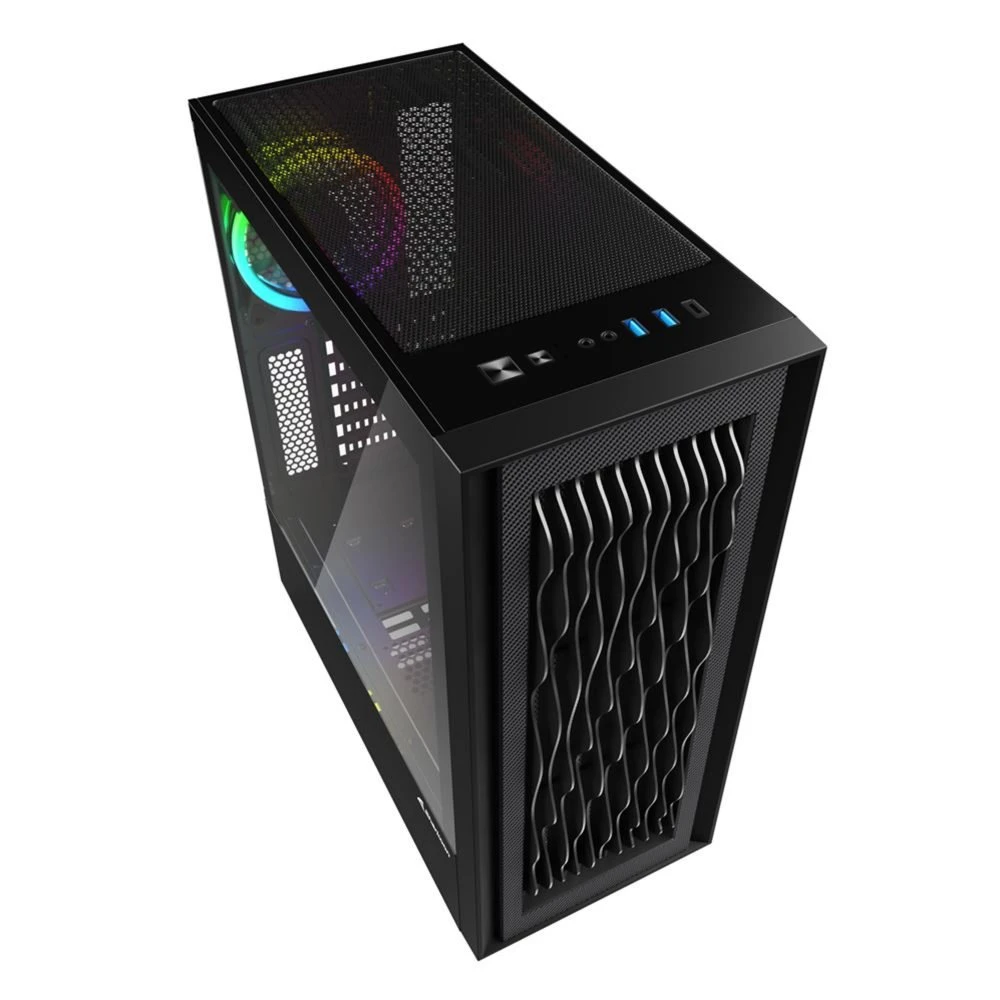 Sharkoon RGB Wave | Tower Case | Zwart - Afbeelding 3