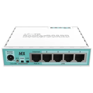 MikroTik hEX RB750Gr3 | Ethernet LAN Router | 5× Gigabit | Dual-Core 880 MHz | 256 MB RAM | RouterOS L4