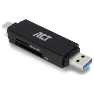 ACT AC6375 | Geheugenkaartlezer | USB 3.2 Gen 1 | Zwart