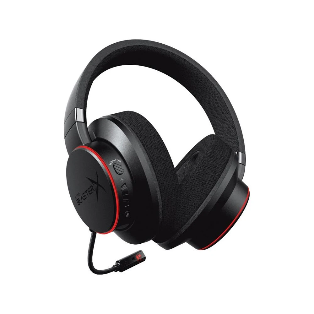 Creative Sound BlasterX H6 | Bedrade Over-ear Gaming Headset | USB-A & 3.5mm | Zwart & RGB - Afbeelding 2