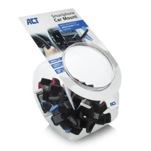 ACT AC9000 | Passieve Telefoonhouder voor in de Auto | Zwart | Set van 25 stuks