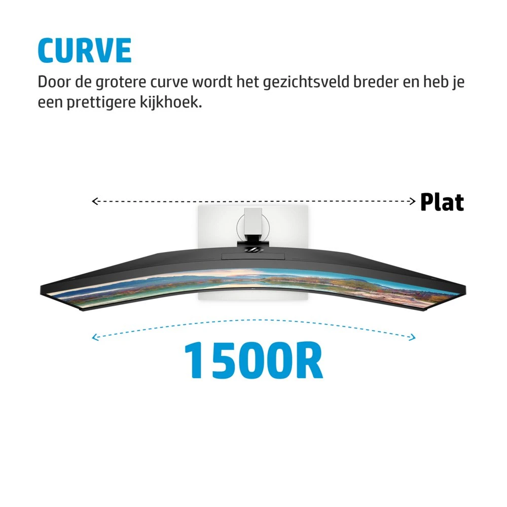 HP E34m G4 34" | 3440x1440 VA | 75Hz | Curved | USB-C | Webcam, Microphone & Speakers | Conferencing Monitor | Ergonomic Design - Afbeelding 13