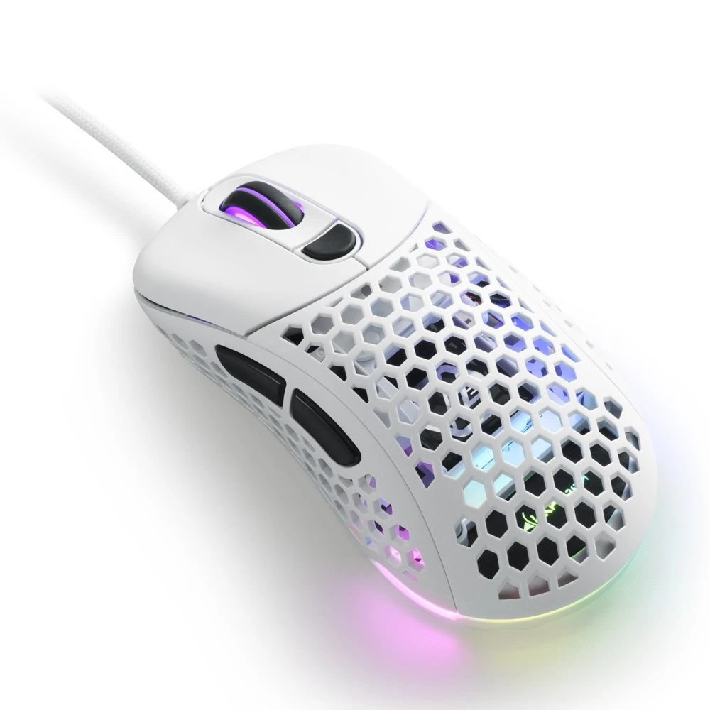 Sharkoon Light² 200 | Bekabelde Gaming Muis | Links- en Rechtshandig | USB-A | 16000 DPI | Wit - Afbeelding 2