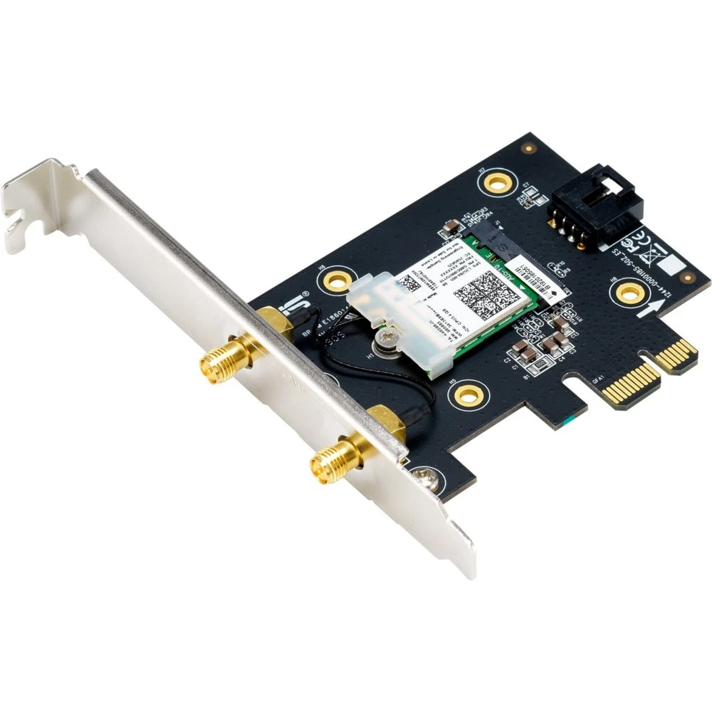 US PCE-AX3000 | Interne Wi-Fi 6 & Bluetooth Adapter | PCIe | Dual-band 3000 Mbps | Inclusief antennebasis - Afbeelding 2