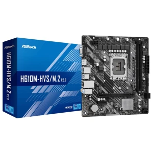 Asrock H610M-HVS/M.2 R2.0 | Socket LGA 1700 | Intel H610 | 4xDDR4 | Micro-ATX | Moederbord