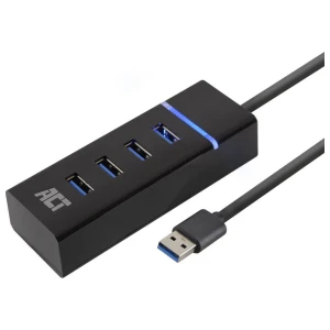 ACT AC6300 | USB 3.2 Gen 1 Interface Hub | Type-A | 5 Gbps | Zwart