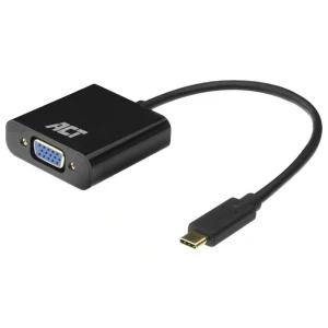 ACT AC7300 | USB-C naar VGA Adapter | 0,15 m | Zwart