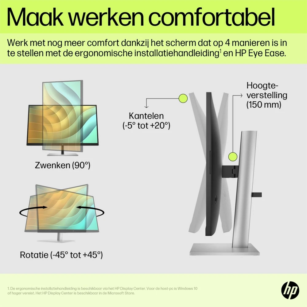 HP E27u G5 27" | 2560 x 1440 75Hz | USB-Hub | Monitor - Afbeelding 12