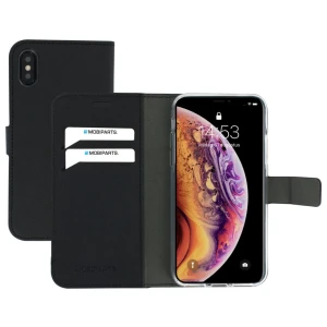 Mobiparts Saffiano Wallet Case | Apple iPhone X, iPhone XS | Black