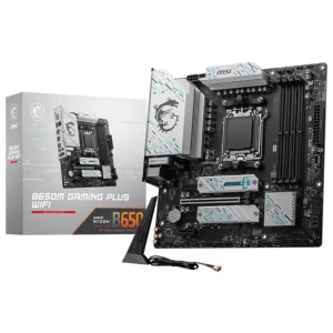 MSI B650M GAMING PLUS WIFI | Socket AM5 | AMD B650 | 4xDDR5 | Micro-ATX | Moederbord