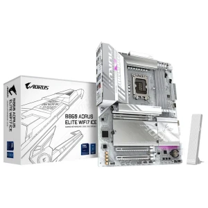 Gigabyte B860 AORUS ELITE WIFI7 ICE | Socket LGA 1851 (V1) | Intel B860 | 4xDDR5 | ATX | Moederbord