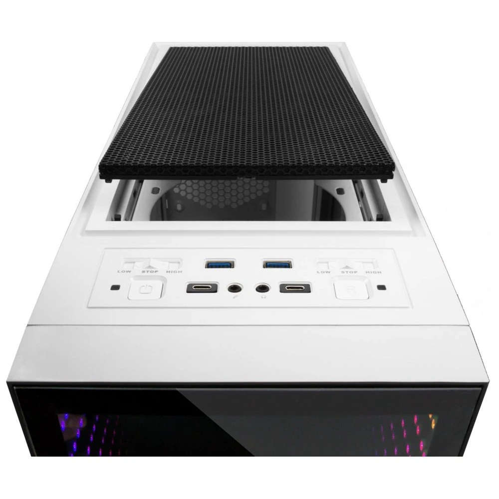 Inter-Tech X-908 Infini2 | Infinity Mirror | Tower Case | Wit - Afbeelding 8
