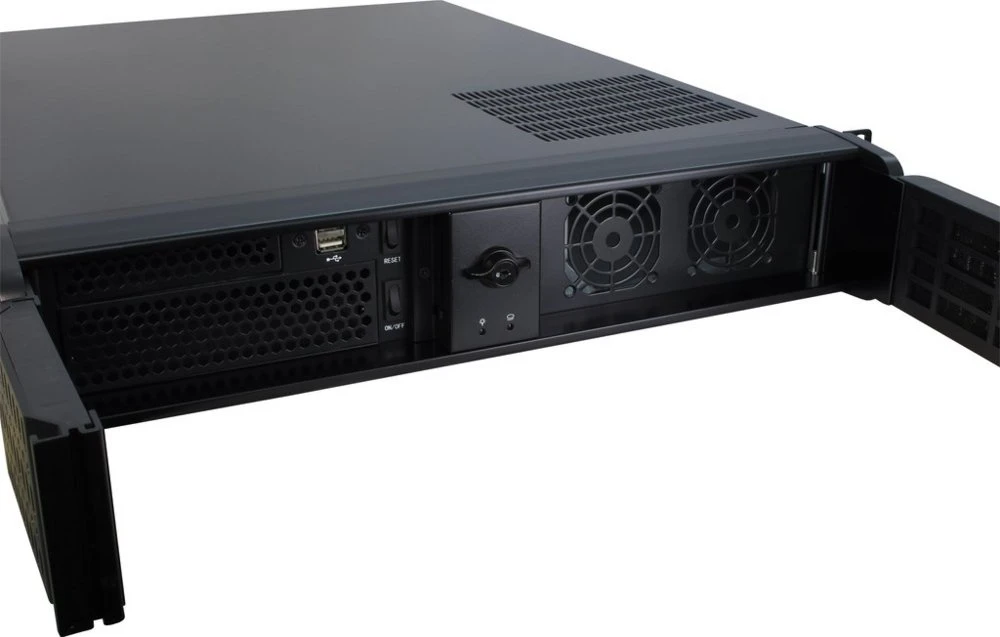Inter-Tech IPC 2U-2098-SL | Server Rack Case | Zwart - Afbeelding 3