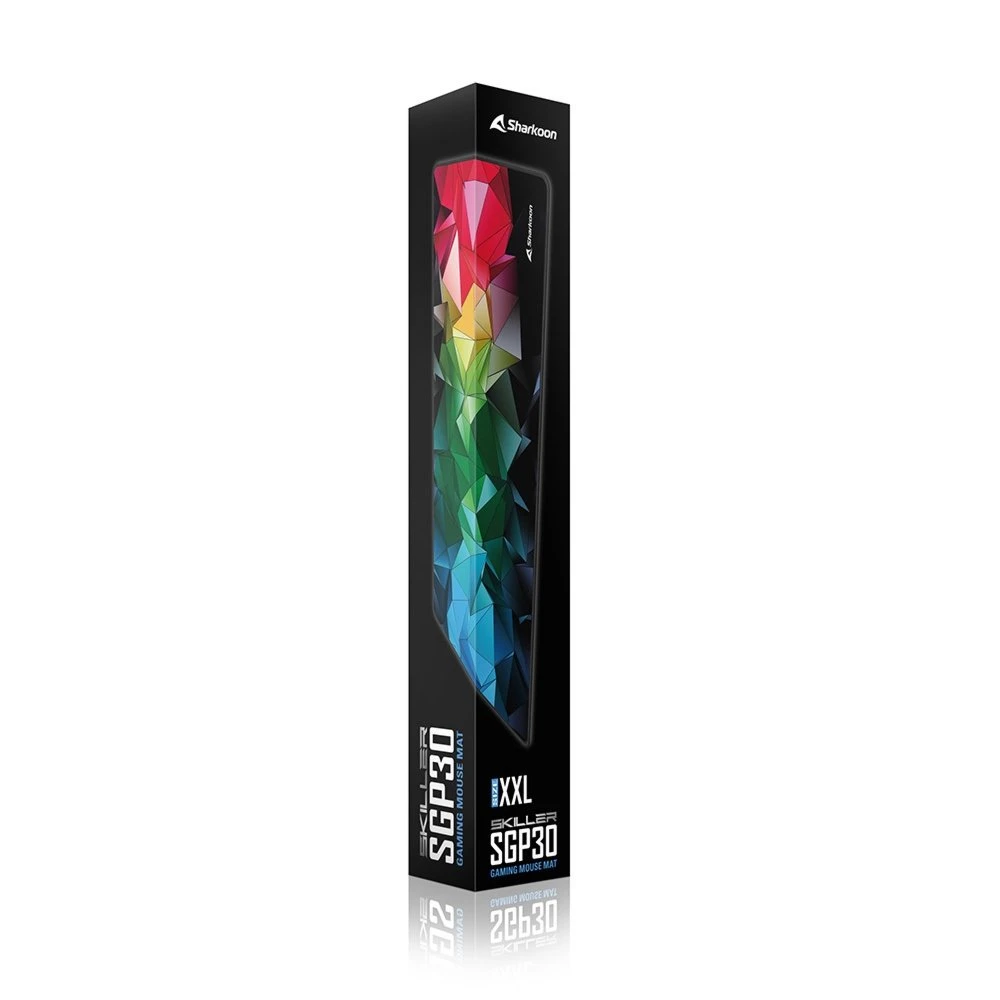 Sharkoon SKILLER SGP30 | Gaming-muismat | XXL-formaat (900 x 400 mm) | Waterafstotend textiel | Antislip rubberen onderzijde | Meerkleurig - Afbeelding 4