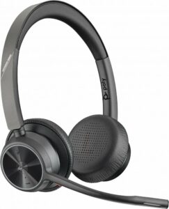 Poly Voyager 4320 MS Stereo | Bluetooth Headset | USB-A Dongle (BT700) | Zwart