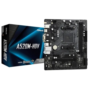 Asrock A520M-HDV | Socket AM4 | AMD A520 | 2xDDR4 | Micro-ATX | Moederbord