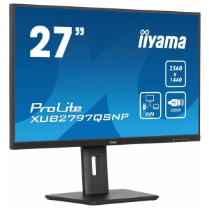 iiyama ProLite XUB2797QSNP-B1 27'' | 2560x1440 QHD IPS | 100Hz | USB-C Dock | KVM Switch | 1ms | Monitor