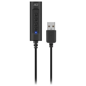 ACT AC9360 | USB Geluidskaart | 3,5 mm Audio | Plug & Play | Compact Design