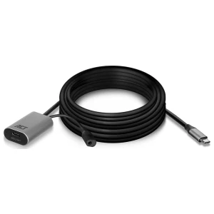 ACT AC7060 | USB-C Verlengkabel met Signaalversterker | 5m | Zwart