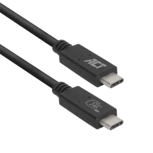 ACT AC7431 | USB4 Gen 2x2 Kabel | USB-C naar USB-C | 1m | Zwart