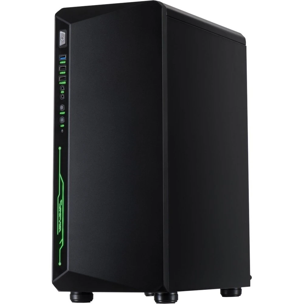 Inter-Tech C-3 Saphir RGB | Midi Tower | Zwart - Afbeelding 6