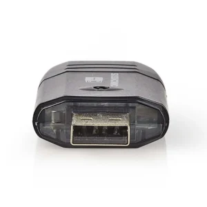 Nedis CRDRU2100BK | Geheugenkaartlezer | USB 2.0 | Zwart