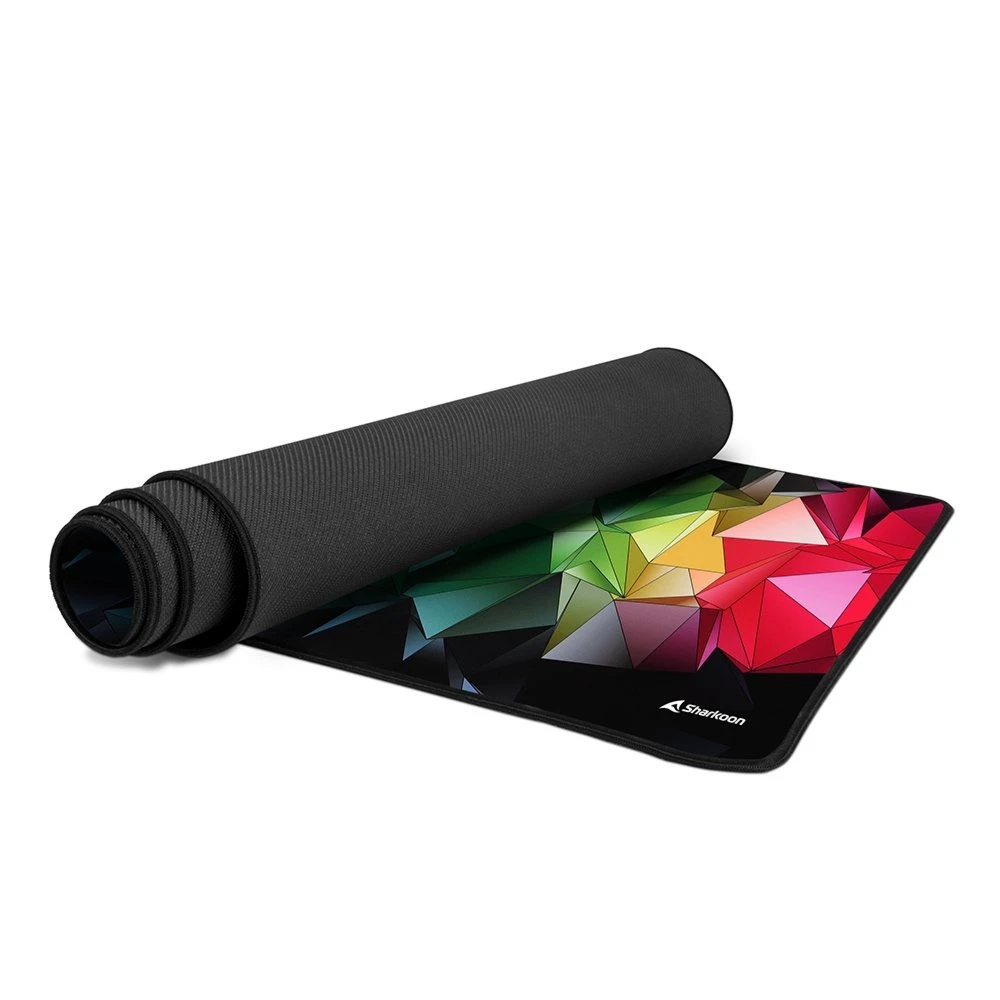 Sharkoon SKILLER SGP30 | Gaming-muismat | XXL-formaat (900 x 400 mm) | Waterafstotend textiel | Antislip rubberen onderzijde | Meerkleurig - Afbeelding 3