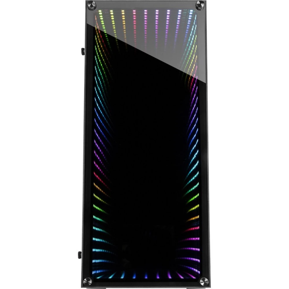 Inter-Tech X-908 Infini2 | Infinity Mirror | Tower Case | USB-C | Zwart - Afbeelding 2