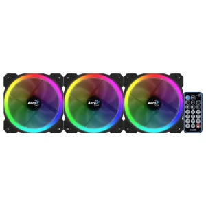 Aerocool Orbit RC ARGB 3 Pack | 120mm Case Fans met Remote Control