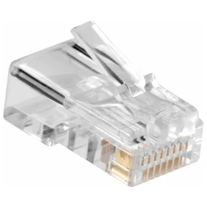 ACT AC4110 kabelconnector RJ45 | Zilver Transparant | 10 Stuks
