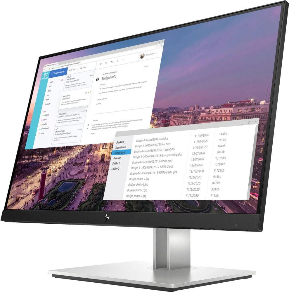 HP E-Series E23 G4 23" | 1920x1080 IPS | 60Hz | Monitor - Afbeelding 2