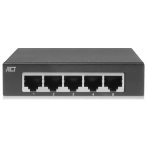 ACT AC4415 | Unmanaged Switch | 5 Poorten | Gigabit Ethernet | Grijs