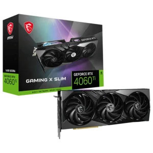 MSI GeForce RTX 4060 Ti GAMING X SLIM | 16GB GDDR6 VRAM | Videokaart | GPU | Nvidia