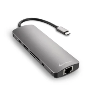 Sharkoon USB 3.0 Type-C Combo Adapter | HDMI + RJ-45 + USB 3.2 Gen 1 (3.1 Gen 1) | Interfacekaart / Adapter