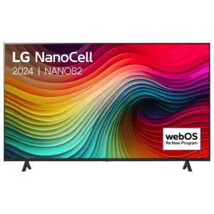 LG NanoCell 65NANO82T6B 65" | 4K Ultra HD Smart TV met NanoCell Technologie | WebOS + Wifi | Levendige HDR10 Beelden & AI Sound | 60Hz | Stijlvol en Snel