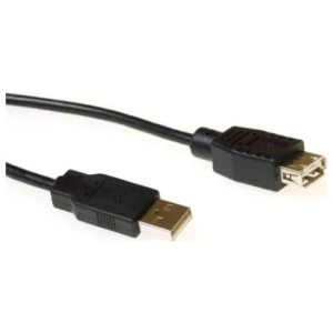 ACT | USB 2.0 Verlengkabel | USB-A Male naar USB-A Female | Zwart