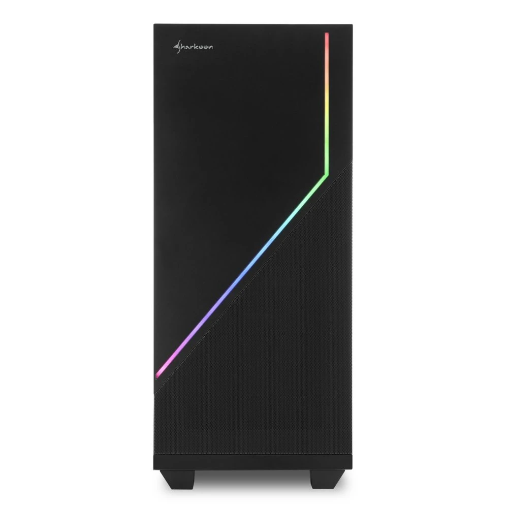 Sharkoon RGB Flow | Midi Tower Case | Zwart - Afbeelding 2