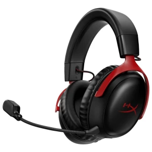 HyperX Cloud III | Draadloze Over-ear Gaming Headset | USB-A & USB-C Receiver | Zwart/Rood