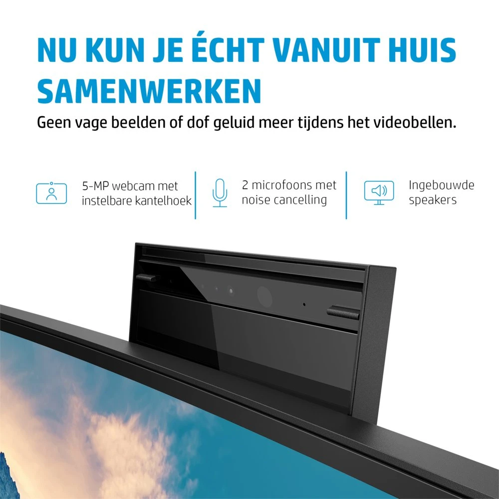 HP E34m G4 34" | 3440x1440 VA | 75Hz | Curved | USB-C | Webcam, Microphone & Speakers | Conferencing Monitor | Ergonomic Design - Afbeelding 14