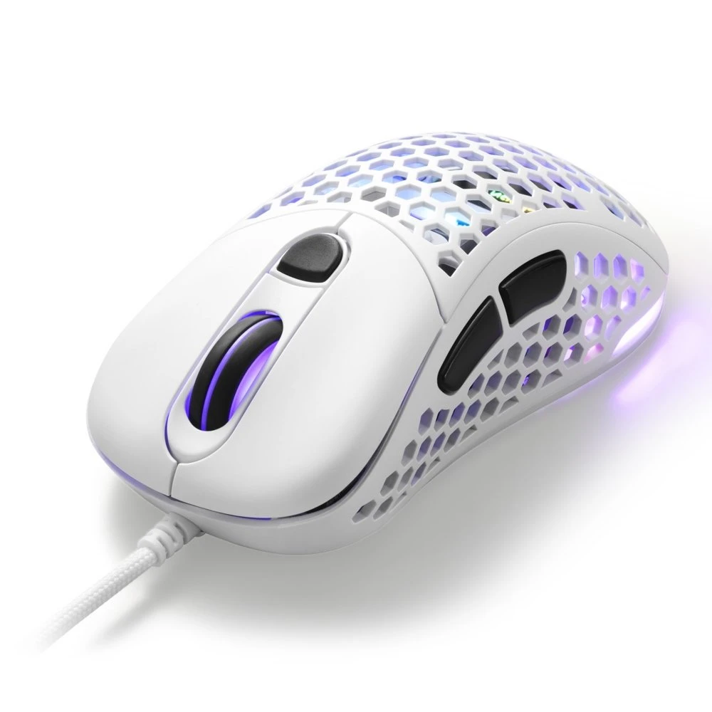 Sharkoon Light² 200 | Bekabelde Gaming Muis | Links- en Rechtshandig | USB-A | 16000 DPI | Wit - Afbeelding 5