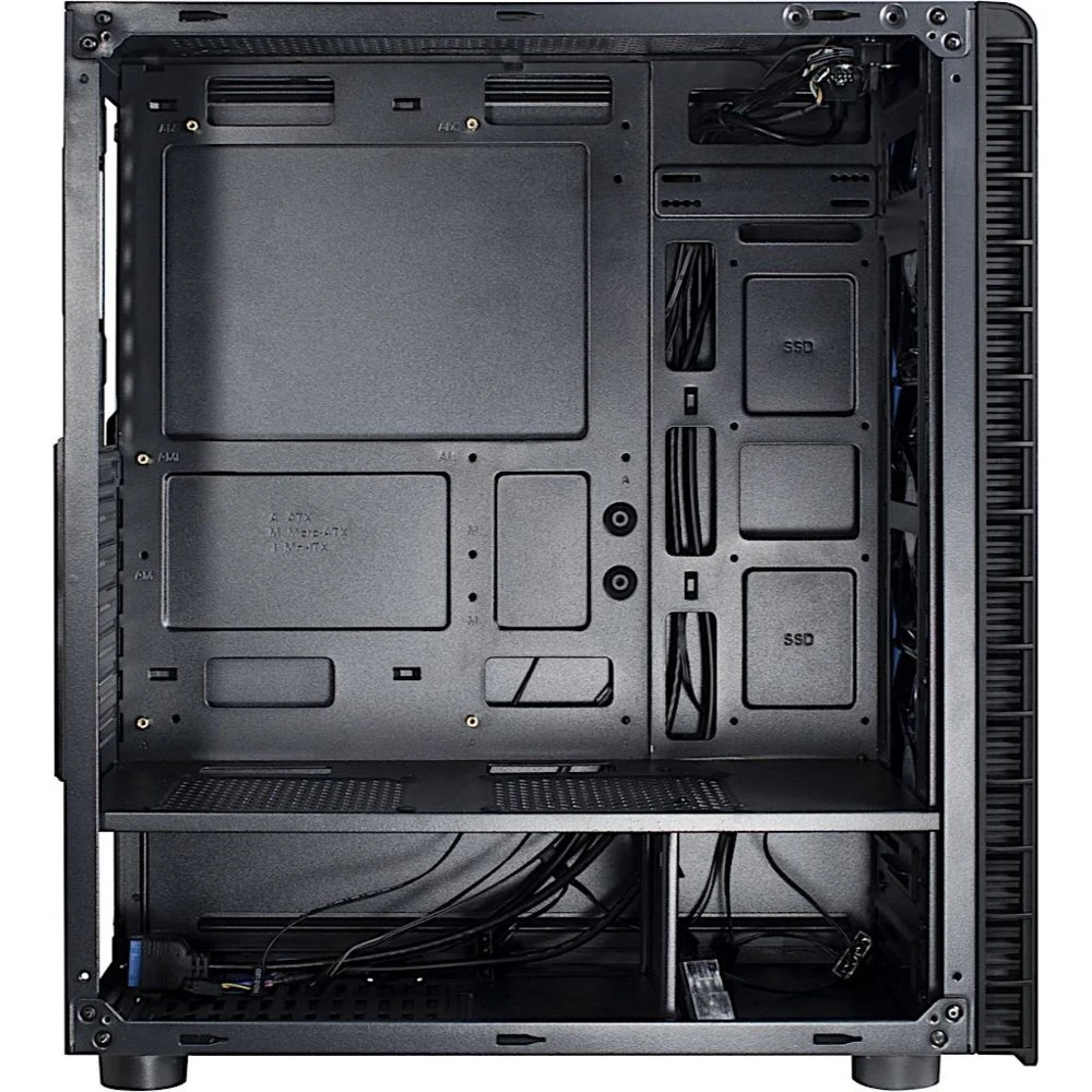 Inter-Tech CXC2 Blue Light | Midi Tower Case | Zwart - Afbeelding 8