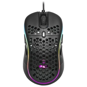 Sharkoon Light² S | Bekabelde Gaming Muis | Links- en Rechtshandig | USB-A | 6200 DPI | Zwart