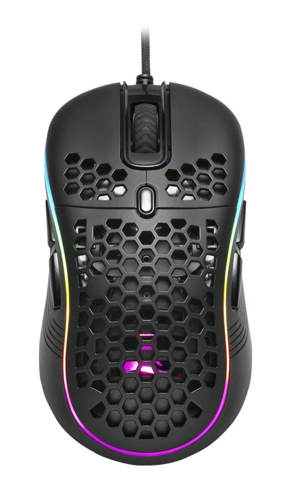 Sharkoon Light² S | Bekabelde Gaming Muis | Links- en Rechtshandig | USB-A | 6200 DPI | Zwart