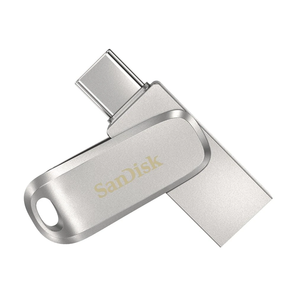 SanDisk Ultra Dual Drive | 1TB USB-C 3.2 & USB-A 3.2 Flash Drive | Roestvrijstaal - Afbeelding 2