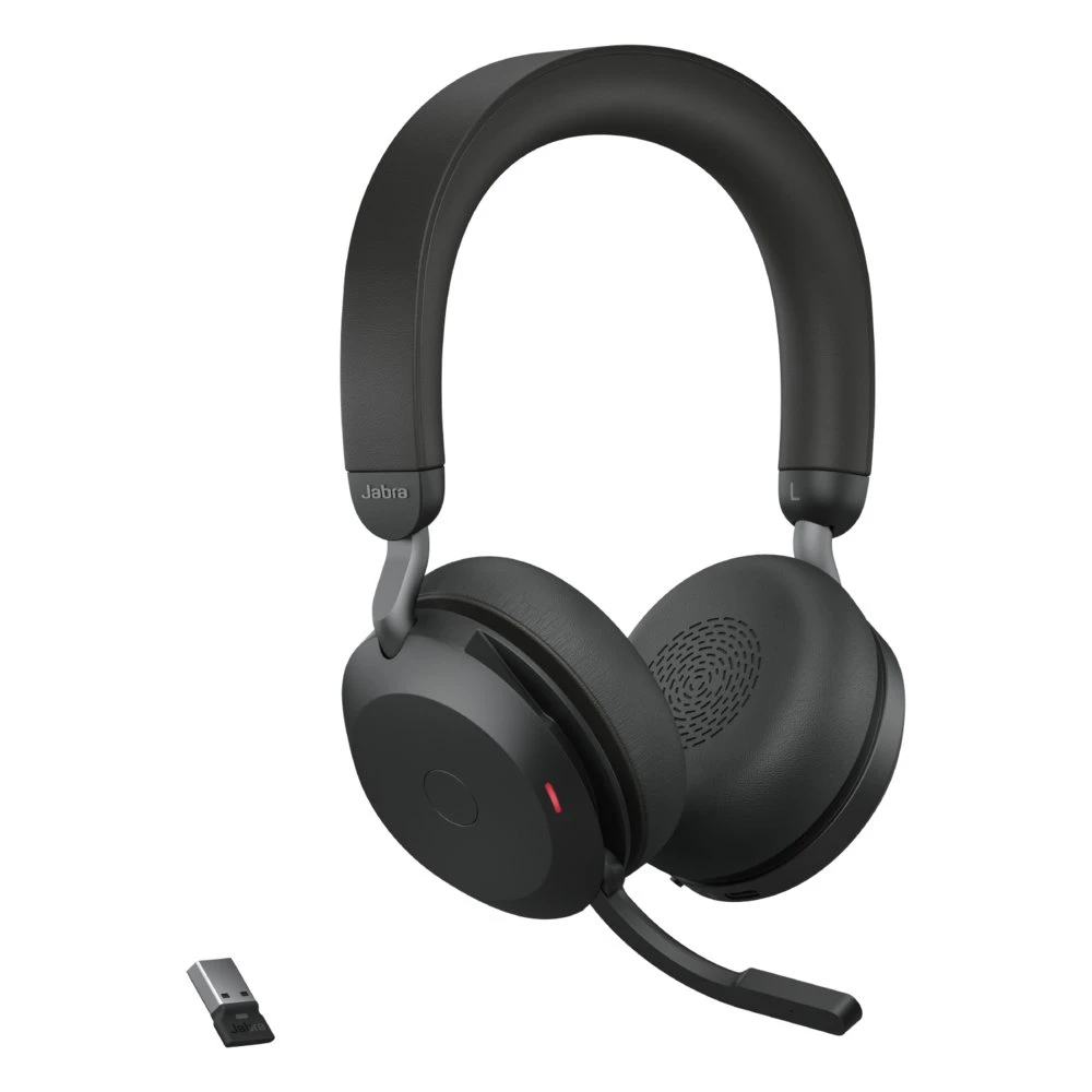 Jabra Evolve2 75 | Draadloze On-Ear Headset met USB | Zwart - Afbeelding 3