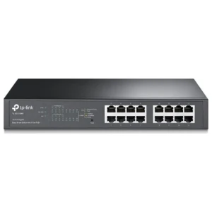 TP-Link TL-SG1016PE | Managed Smart Switch | 16 Poorten | Gigabit Ethernet (10/100/1000 Mbps) | PoE+ (150W) | VLAN/QoS | Webbeheer